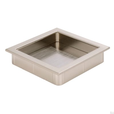 Poignée de meuble encastrée 2152 76 Argent brossé