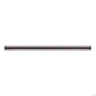 Poignée de meuble allongée 2170 128/160 Silver Brushed with Black