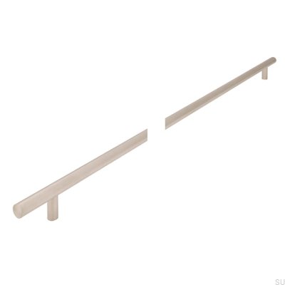Poignée de meuble allongée 885 736 Nickel mat