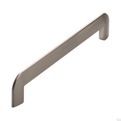 Poignée de meuble allongée 2182 160 Argent brossé