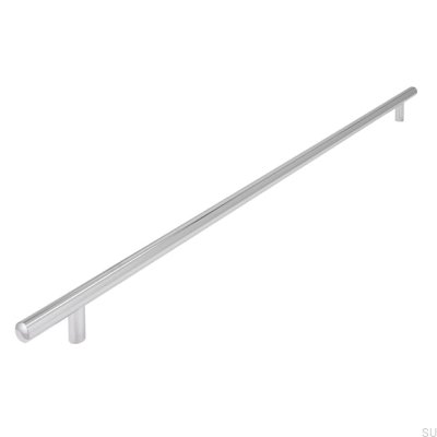 Poignée de meuble allongée 885 480 Chrome poli