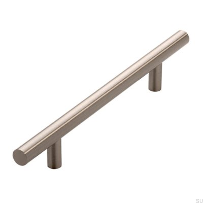 Poignée de meuble allongée 885 128 Argent brossé