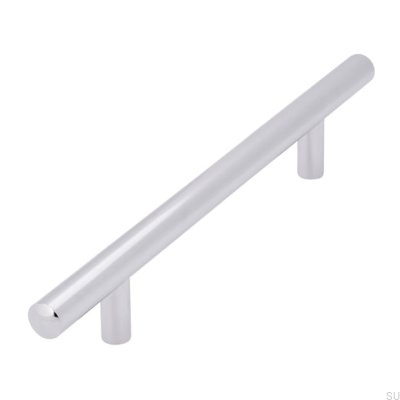 Poignée de meuble allongée 885 128 Chrome poli