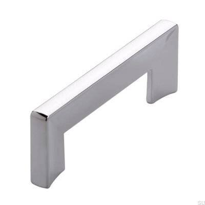Poignée de meuble allongée 2183 96 Chrome poli
