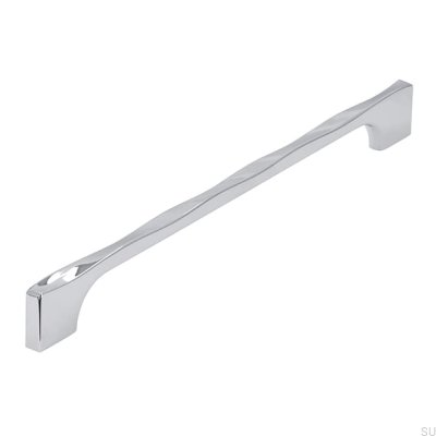 Poignée de meuble allongée 2210 256 Chrome poli