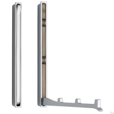 Cintre de meuble encastré 2227 64 Chrome poli