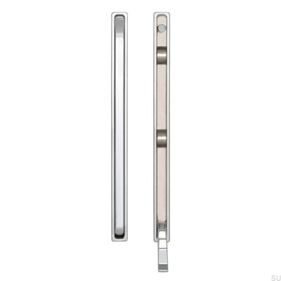 Cintre de meuble encastré 2227 64 Chrome poli