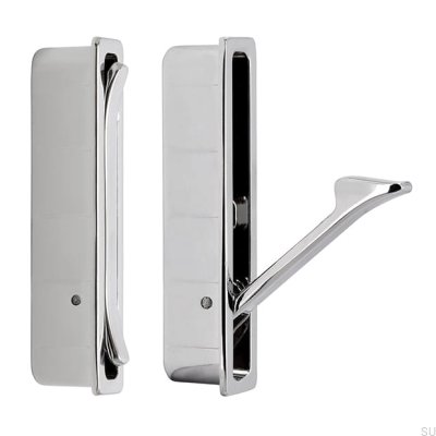 Poignée de meuble encastrée 2231 Chrome poli