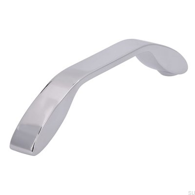 Poignée de meuble allongée 2266 128 Chrome poli