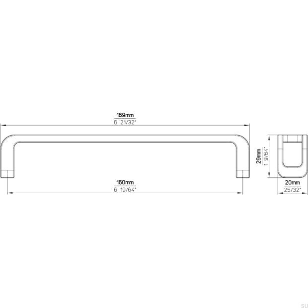 2285-169ZN21--Uchwyt-Meblowy-Podłużny-2285-160-Srebrny-Szczotkowany-Siro-Skandynawskie-Uchwyty_5