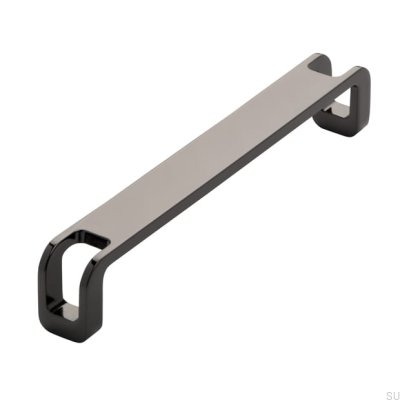 Poignée de meuble allongée 2285 160 Anthracite Poli