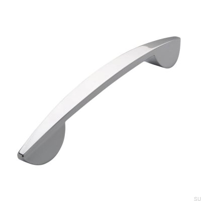 Poignée de meuble allongée 2307 160 Chrome poli