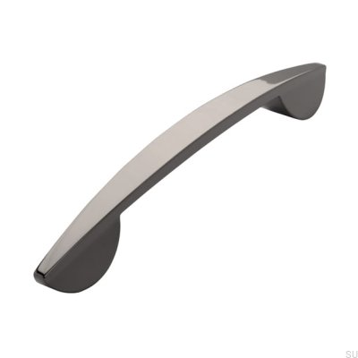 Poignée de meuble allongée 2307 160 Anthracite Poli