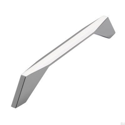 Poignée de meuble allongée 2343 160 Chrome poli