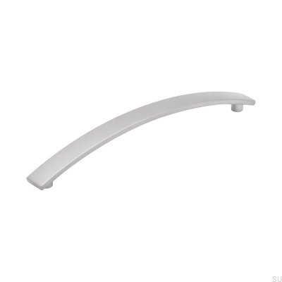 Malen 160 poignée de meuble oblong Argent brossé (aspect inox)