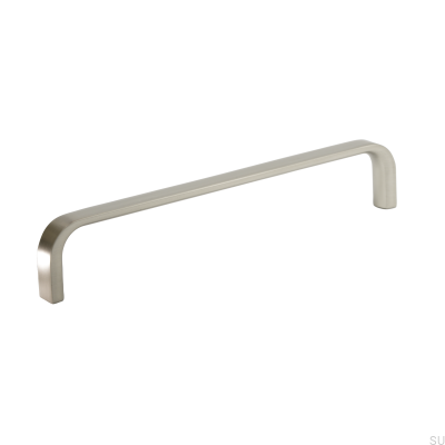 Poignée de meuble allongée en argent brossé Grace 160