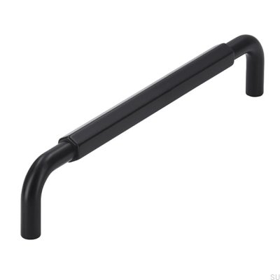 Poignée de meuble allongée 2482 160 Metal Noir Mat