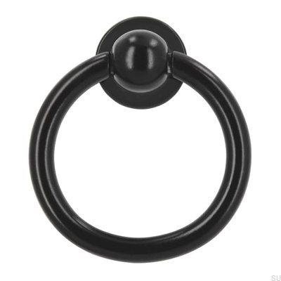Poignée de meuble ronde 2499 Metal Noir Mat