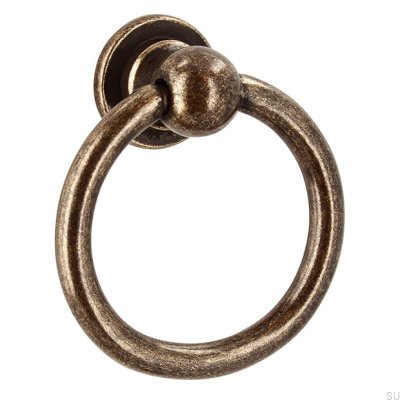 Poignée de meuble ronde 2499 Bronze Antique
