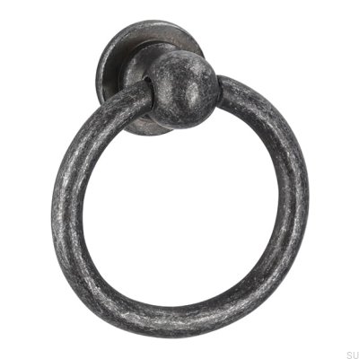 Poignée de meuble ronde 2499 Fer Antique