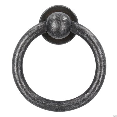 Poignée de meuble ronde 2499 Fer Antique