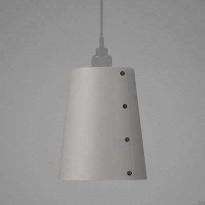 Abat-jour pour grande lampe de plafond gris acier