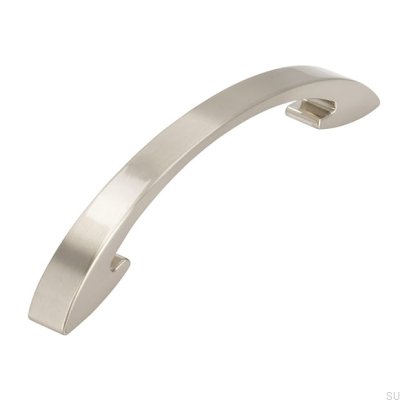 Poignée de meuble allongée 2502 128 Argent brossé