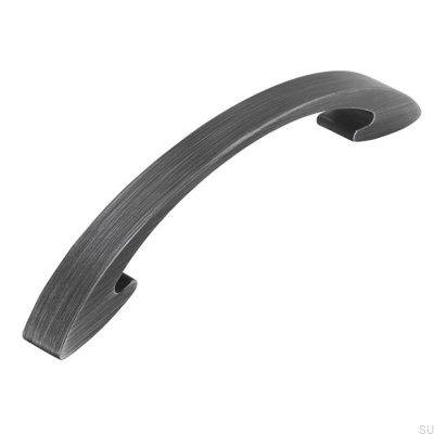 Poignée de meuble allongée 2502 128 Argent antique brossé