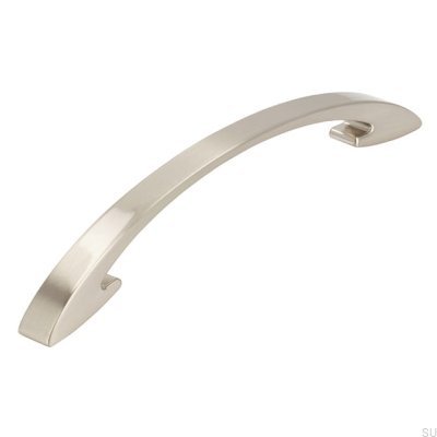 Poignée de meuble allongée 2502 160 Argent brossé