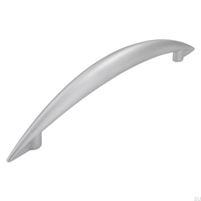 Poignée de meuble allongée 809 128 Chrome mat