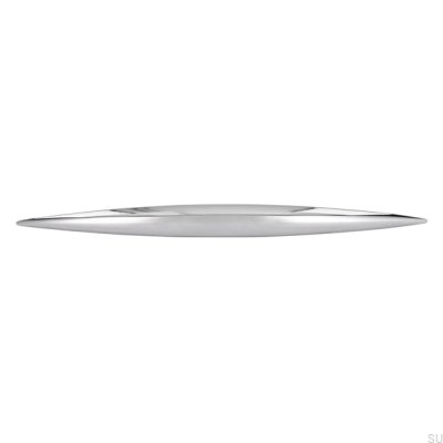 Poignée de meuble allongée 809 128 Chrome poli