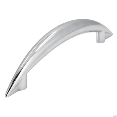 Poignée de meuble allongée 809 96 Chrome poli