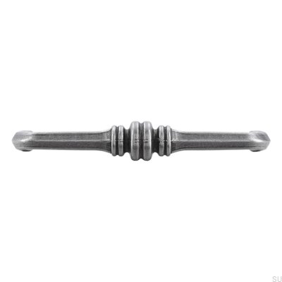 Poignée de meuble allongée 563 96 Argent antique