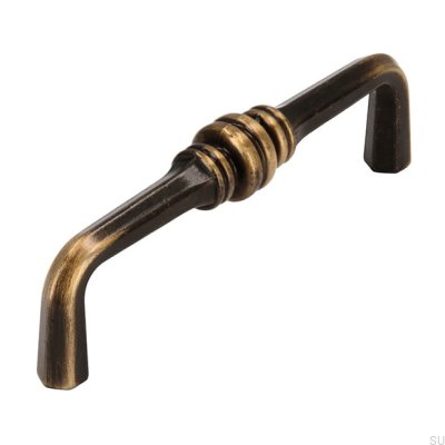 Poignée de meuble allongée 563 96 Bronze Antique