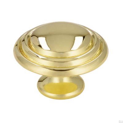 Bouton de meuble 489 35 Or Poli