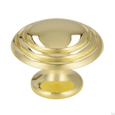 Bouton de meuble 489 30 Or Poli