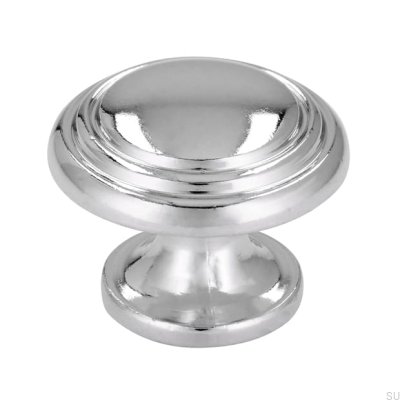 Bouton de meuble 489 26 Chrome poli