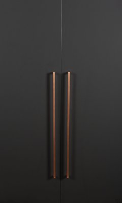 Poignée de meuble allongée U 0056492 Cuivre brossé