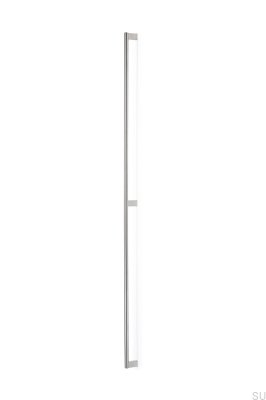 Poignée de meuble longue Combi 1092 Acier argenté