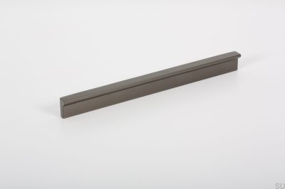 Poignée de meuble Angle 200, aluminium, métallique, grise