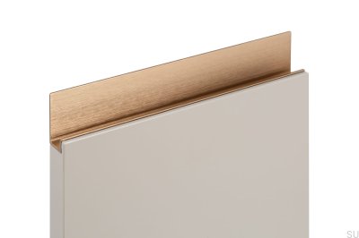 Poignée de meuble Jey 147 edge Aluminium Or Cava