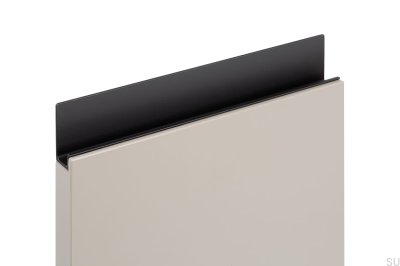 Poignée pour chant de meuble Jey 147 Aluminium noir