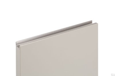Poignée pour chant de meuble Jey2 147 Aluminium Silver