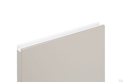 Poignée pour chant de meuble Jey2 147 Aluminium Blanc Mat