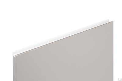 Poignée pour chant de meuble Jey2 347 Aluminium Blanc Mat