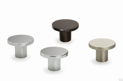 Bouton de meuble Como Nickel brossé