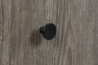 Bouton de meuble Como Métal Noir mat