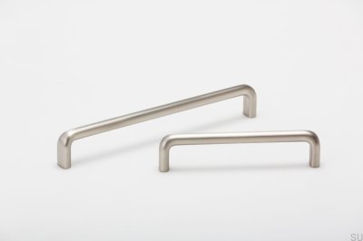 Poignée de meuble longue Redo 128 Nickel Brossé
