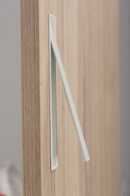 Poignée de meuble encastrée Clos 128 Métal Blanc