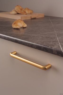 Poignée de meuble longitudinale Roma 160 Gold Brushed